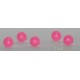 Perles percées de couleur en plastique