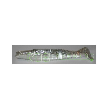 Manns Caoutchouc Poisson SHAD-Q-Paddler 10 cm Solid White UV Tail
