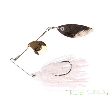 Spinnerbait Ti-Flex 10 cm 17 gr Savage Gear Holo White Gold Silver