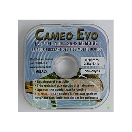 Fil de peche nylon multicolore Cameo Evo