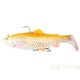 3D TROUT RATTLE SHAD SAVAGE GEAR 20.5 cm Slow Sink Golden Albino Rainbow