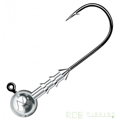 Tête plombée ronde Mustad Big Game hameçon 8/0