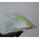 Streamer a brochet RDB Lefty's deceiver chartreuse et blanc