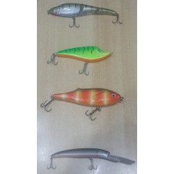 Lot de 3 poissons nageurs, d'occasion