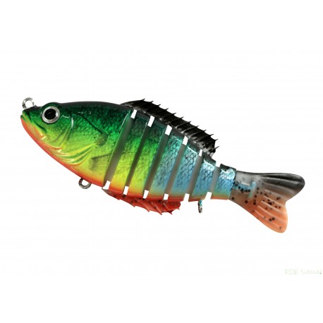 Segment Shad 4'' (10cm ) / 20gr / sinking color 399 FIRE TRICO