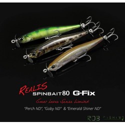 DUO REALIS SPINBAIT 80 G-FIX Great Lakes Series Limited coloris