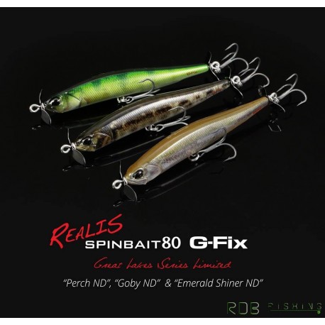 DUO REALIS SPINBAIT 80 G-FIX Great Lakes Series Limited coloris