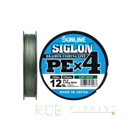 Sunline SIGLON PE X4 Dark Green 150 m