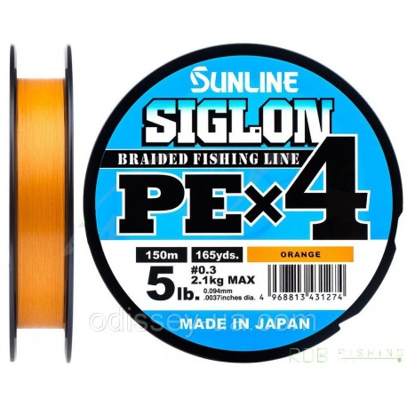 Sunline SIGLON PE X4 Orange 150 m