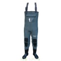 Waders néoprène 5mm ECO Séries avec botte PVC et semelle caoutchouc