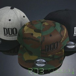 Casquette DUO Snapback GRIS CHINE NOIR