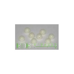 Perles percées phospho en plastique