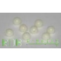 Perles percées phospho en plastique