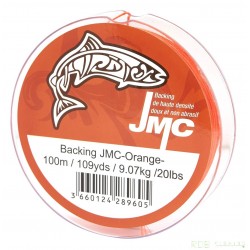 Backing JMC Multi Orange & Noir 20lbs 100m