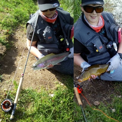 Pêche à la mouche au réservoir de la Base de Loisirs du Lac de la Moselotte part 2